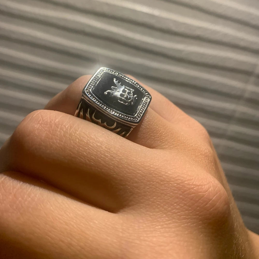 Men Stainless Hanreshe the Vampire Diaries Ring