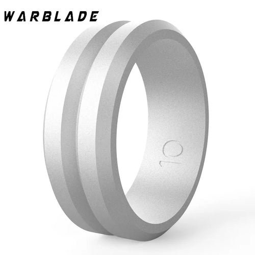 WarBLade 8MM Silicone Rings V-groove Hypoallergenic Flexible Sports