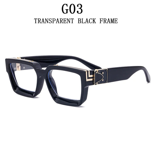 Millionaire Square Sunglasses For Men Vintage Luxury Sunglasses Women