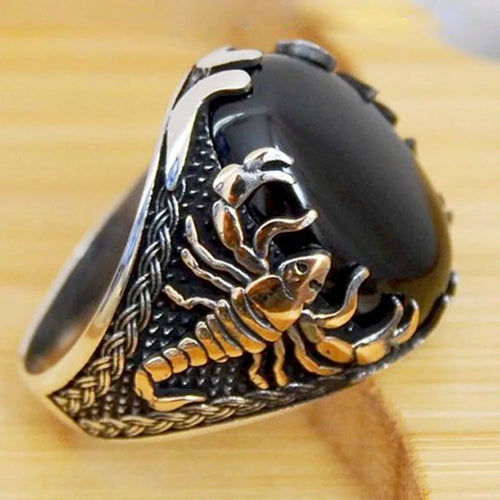 Men Gothic Style Punk Scorpion Rings