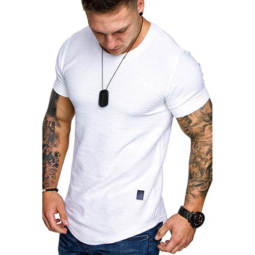 Short Sleeve shirt  Streetwear Hip Hop Summer T Shirt Men Longline