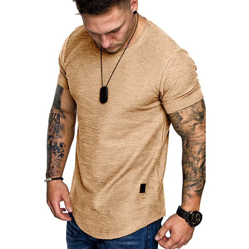 Short Sleeve shirt  Streetwear Hip Hop Summer T Shirt Men Longline