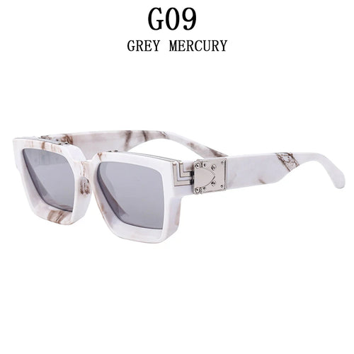 Millionaire Square Sunglasses For Men Vintage Luxury Sunglasses Women