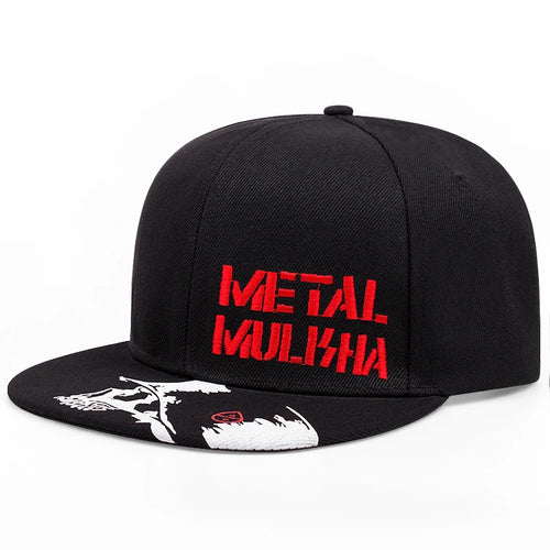 Metal Hats Snapback Baseball Cap Men Summer Cool Cotton Trucker Hats