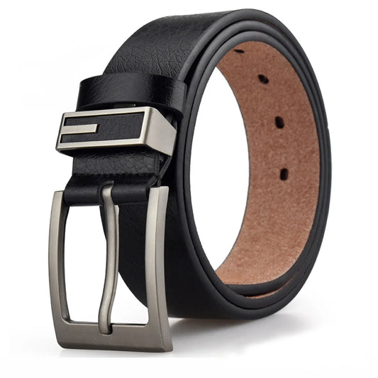 Men Belt Leather Belt Luxury Designer Alloy Pin Buckle Belts Men Pu