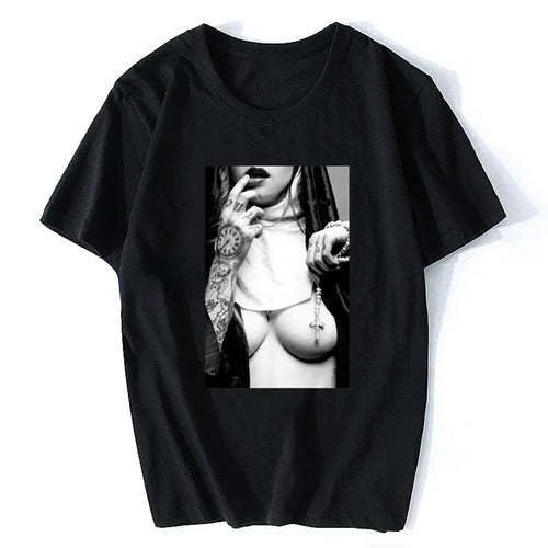 Sexy Girl Hentai Men Clothing Religious Tshirt Sado Happy Clothes