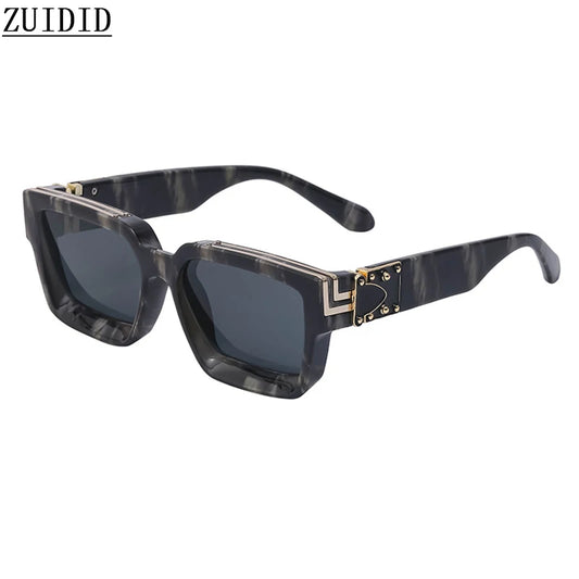 Millionaire Square Sunglasses For Men Vintage Luxury Sunglasses Women